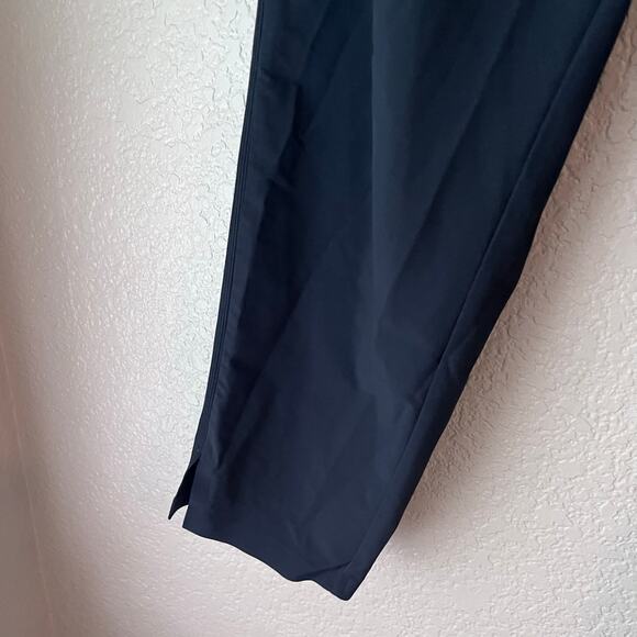 Athleta Brooklyn Textured Ankle Pant Jogger Slim Leg 10 Black Lightweight - Picture 4 of 10